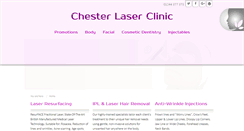 Desktop Screenshot of chesterlaserclinic.co.uk