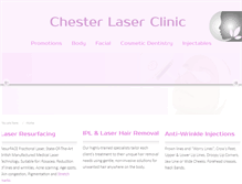 Tablet Screenshot of chesterlaserclinic.co.uk
